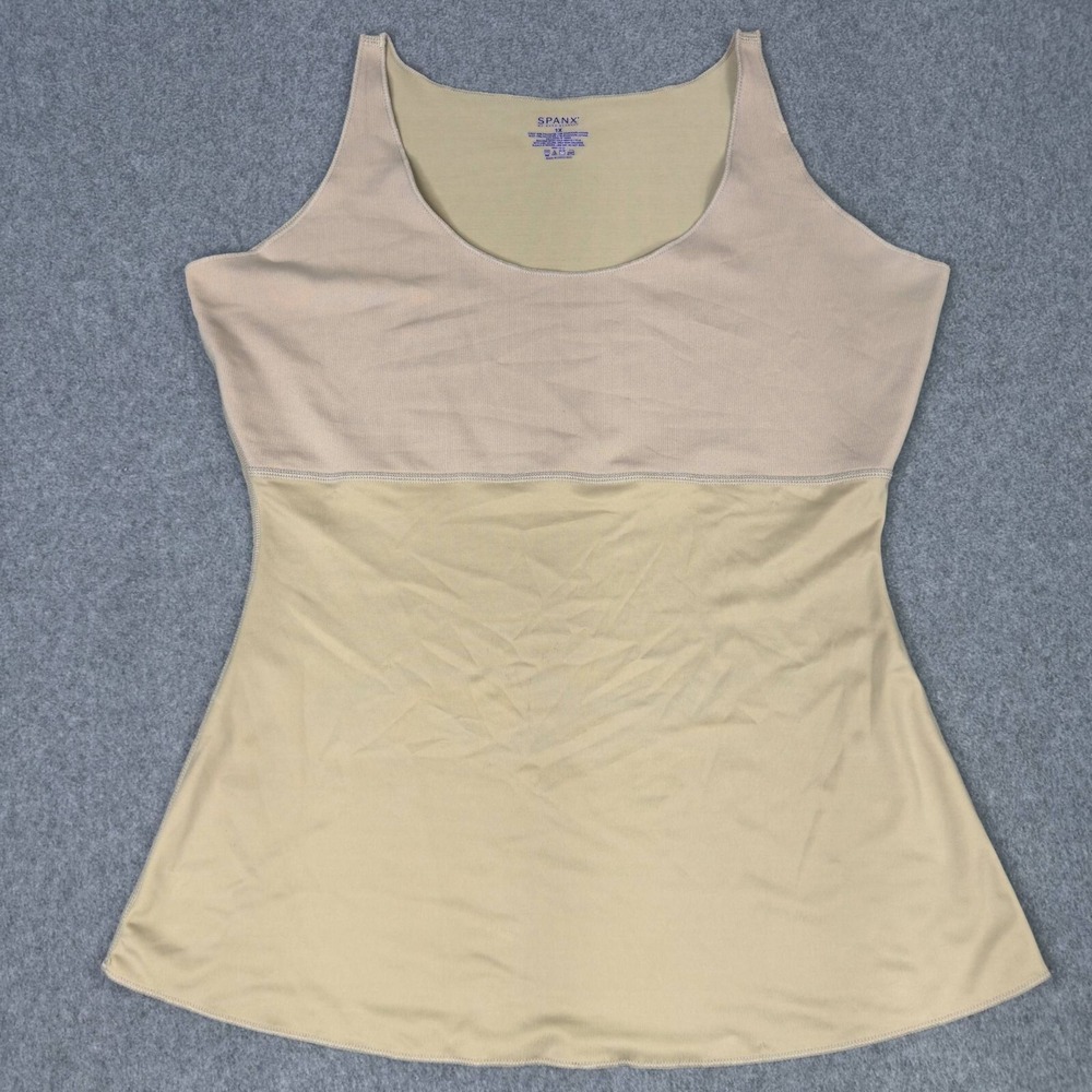 Spanx Hide and Sleek Smoothing Camisole Women's Size‎ 1x Scoop Neck Nude